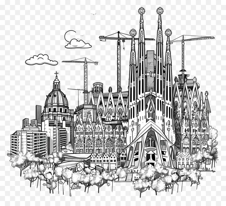 Barcelona Horizonte，Sagrada Família PNG