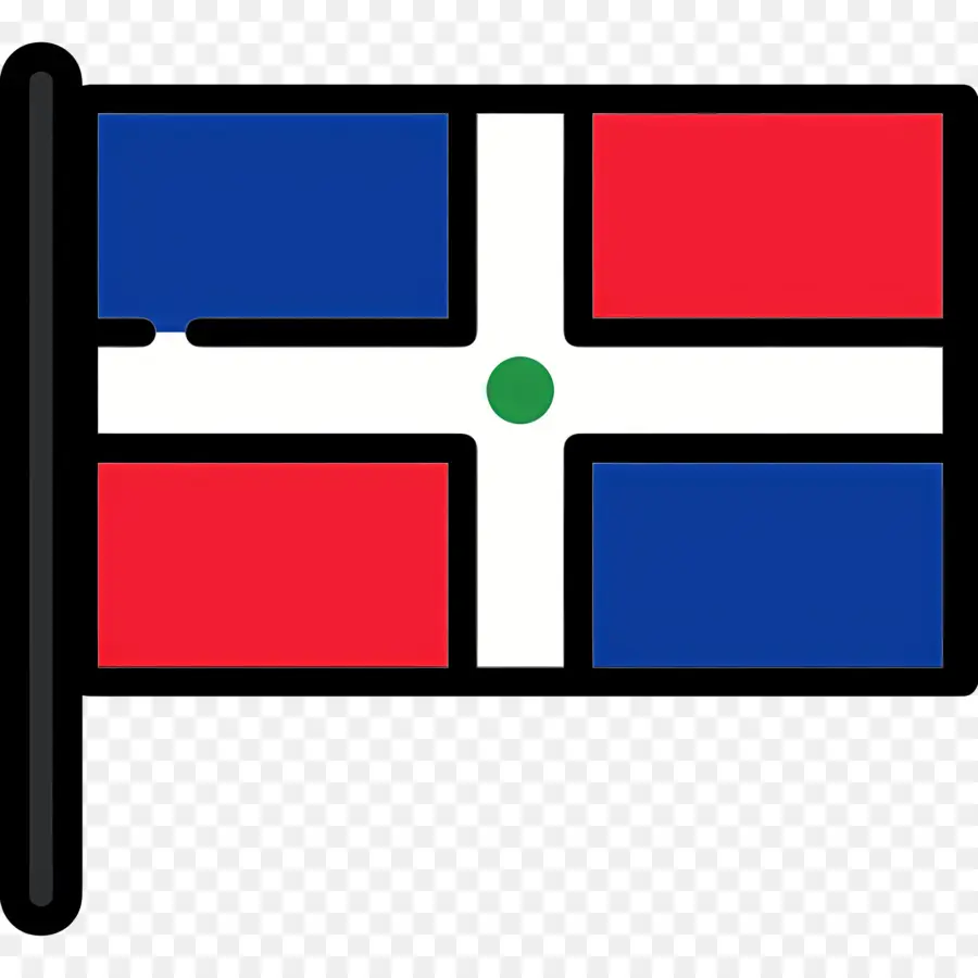 Bandeira Da República Dominicana，Azul PNG