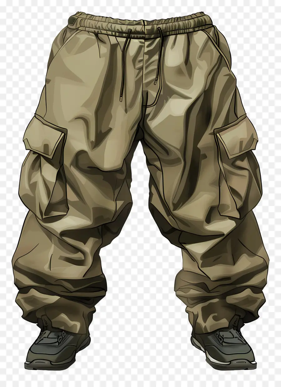 Calça Cargo，Calça Cargo Marrom PNG