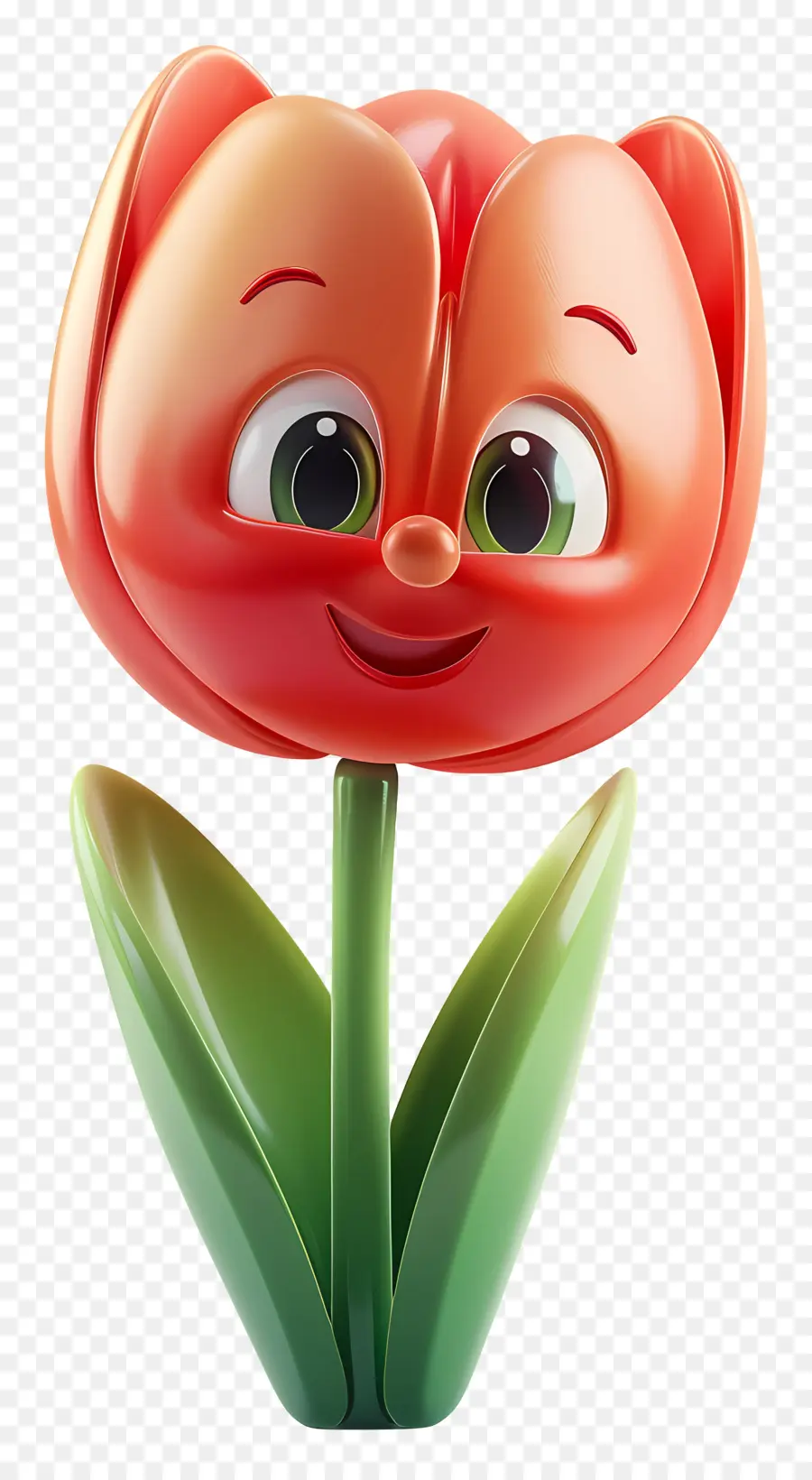 Flores De Desenhos Animados 3d，Personagem De Desenho Animado PNG