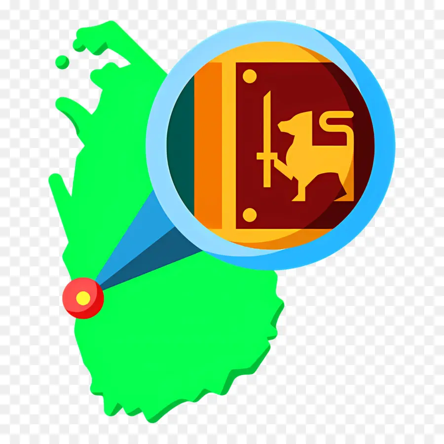 Sri Lanka Bandeira，Mapa Da Cidade PNG