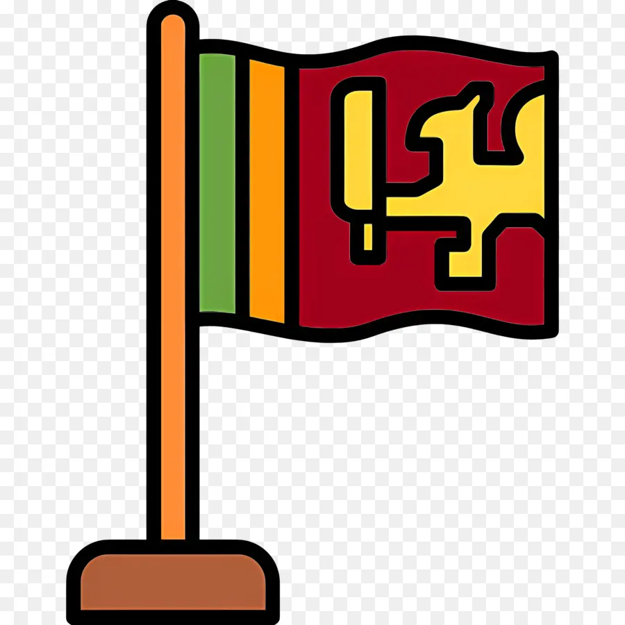 Sri Lanka Bandeira，Bandeira Do Leão Do Sri Lanka PNG