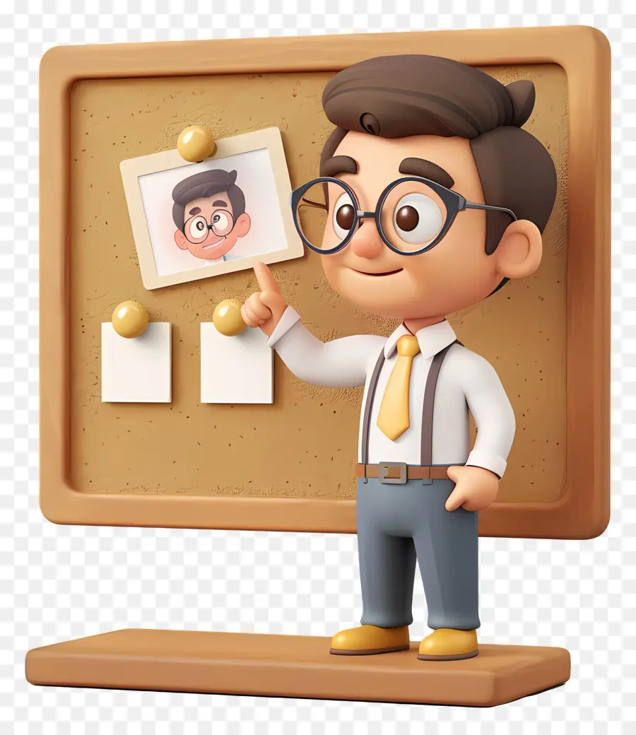 Professor，Personagem De Desenho Animado PNG