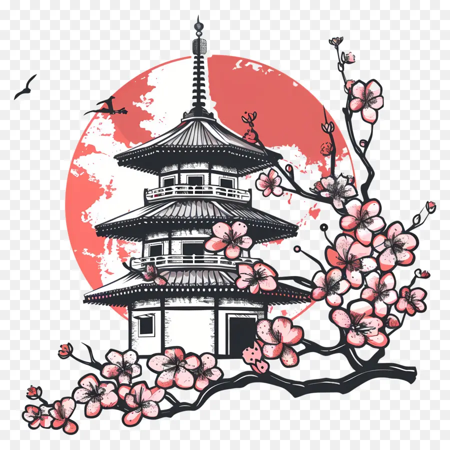 Sakura，Japão PNG