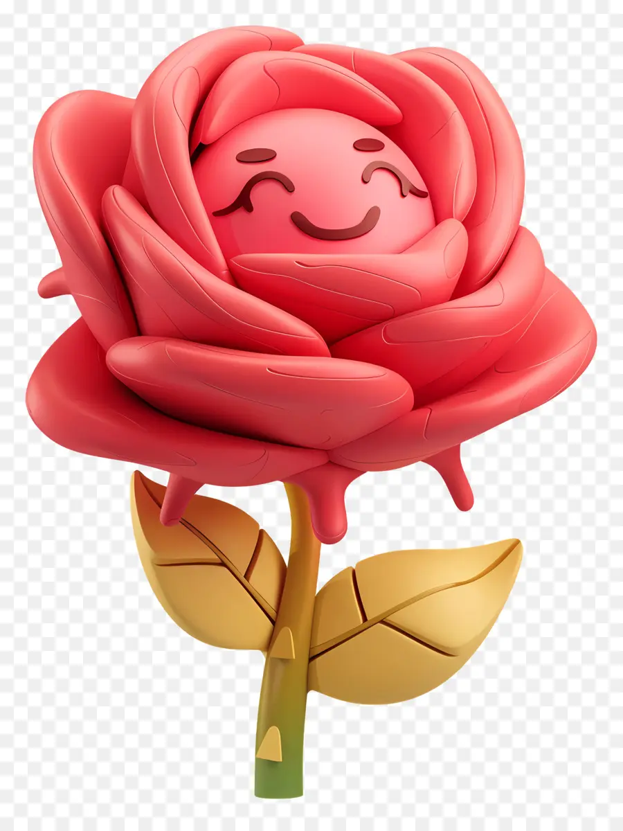 Flores De Desenhos Animados 3d，Flor Sorridente PNG