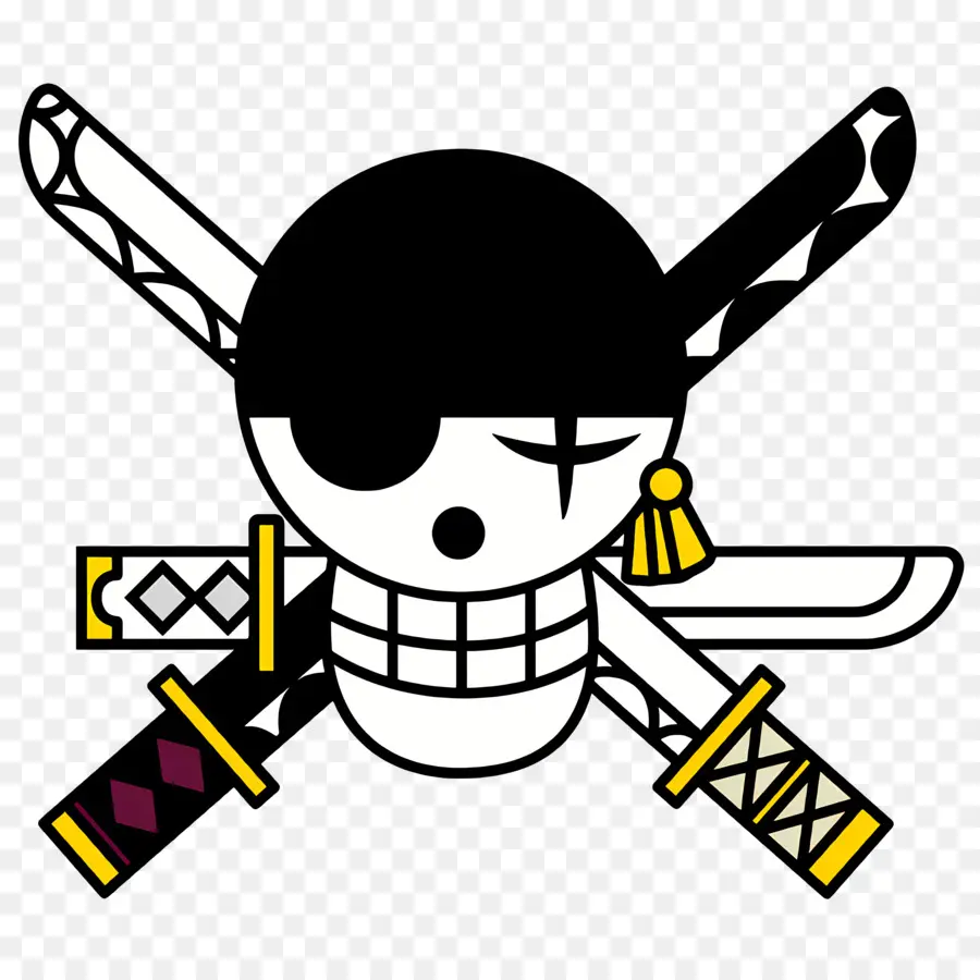 Logotipo Dos Piratas Do Chapéu De Palha，Caveira Pirata PNG