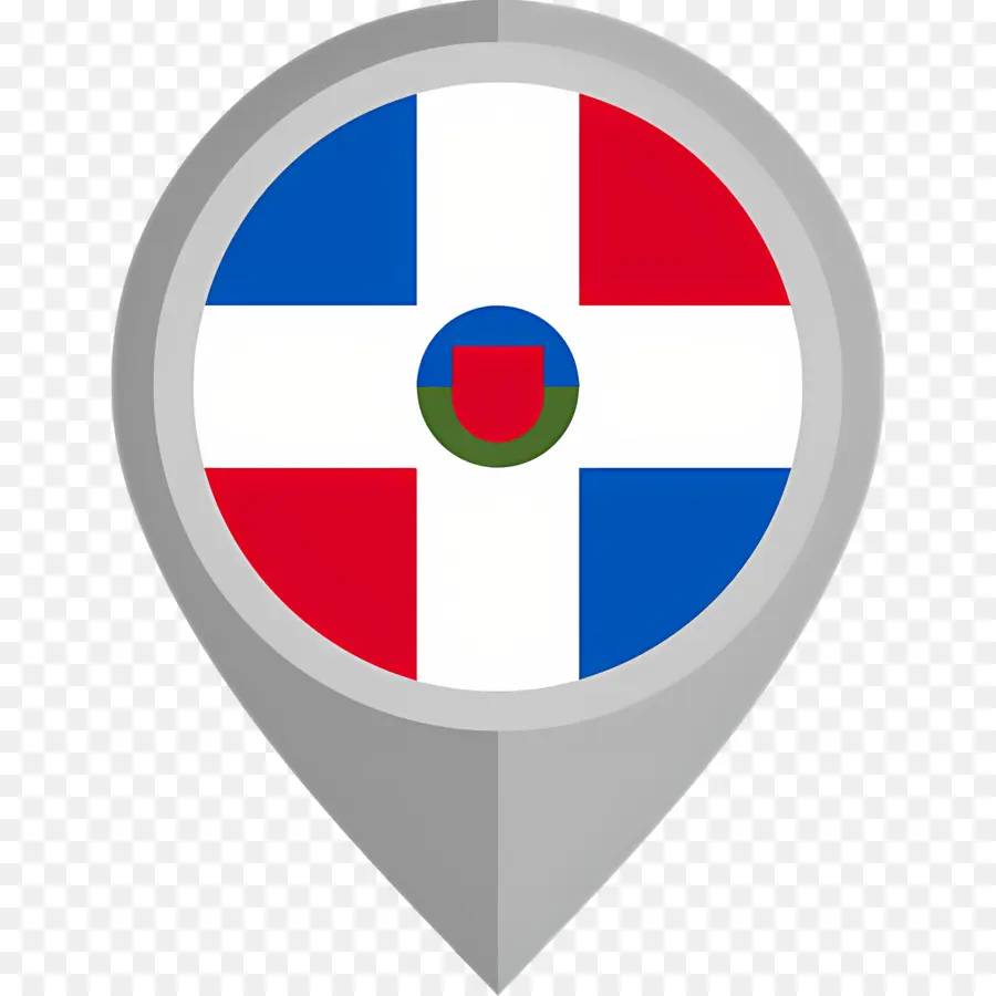 Bandeira Da República Dominicana，Alfinete Do Mapa PNG