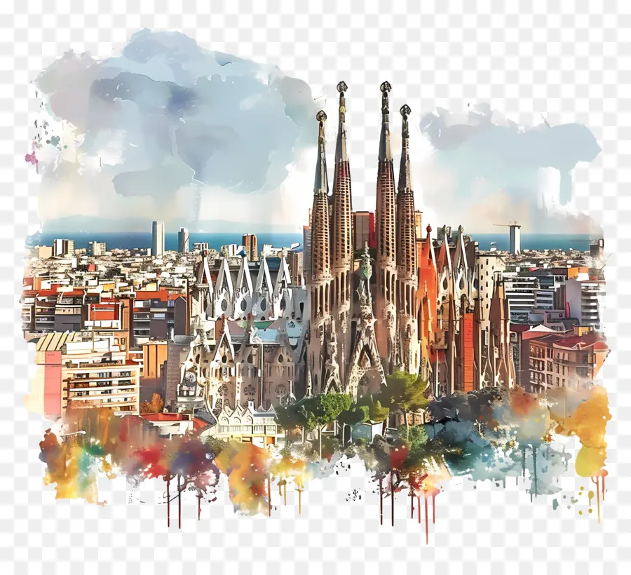 Barcelona Horizonte，Catedral De Barcelona PNG