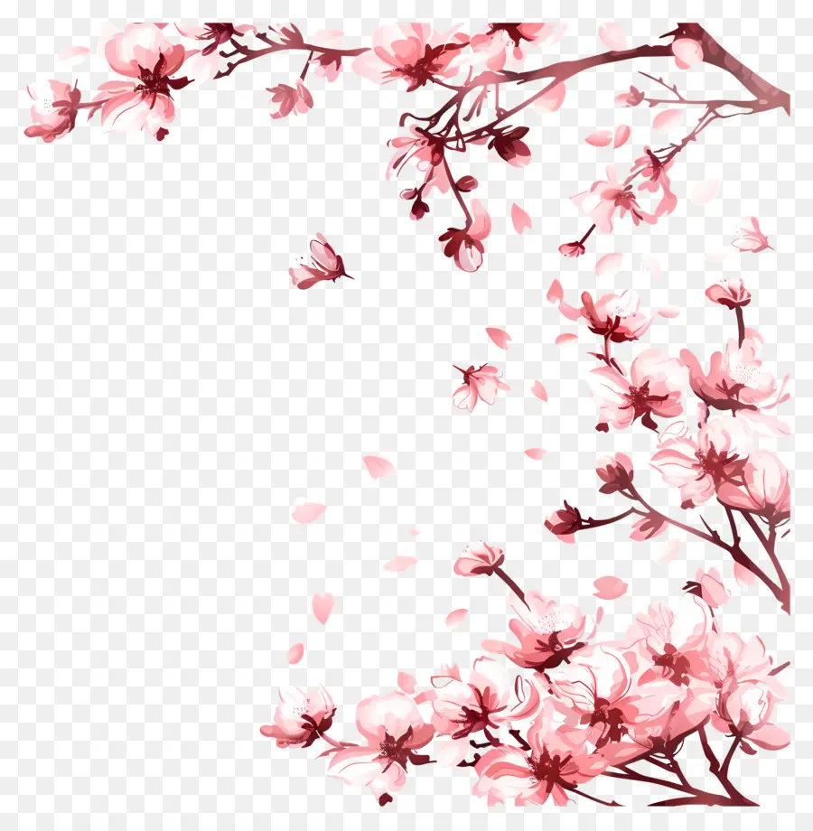 Spring Sakura Blossom，Flor De Cerejeira PNG