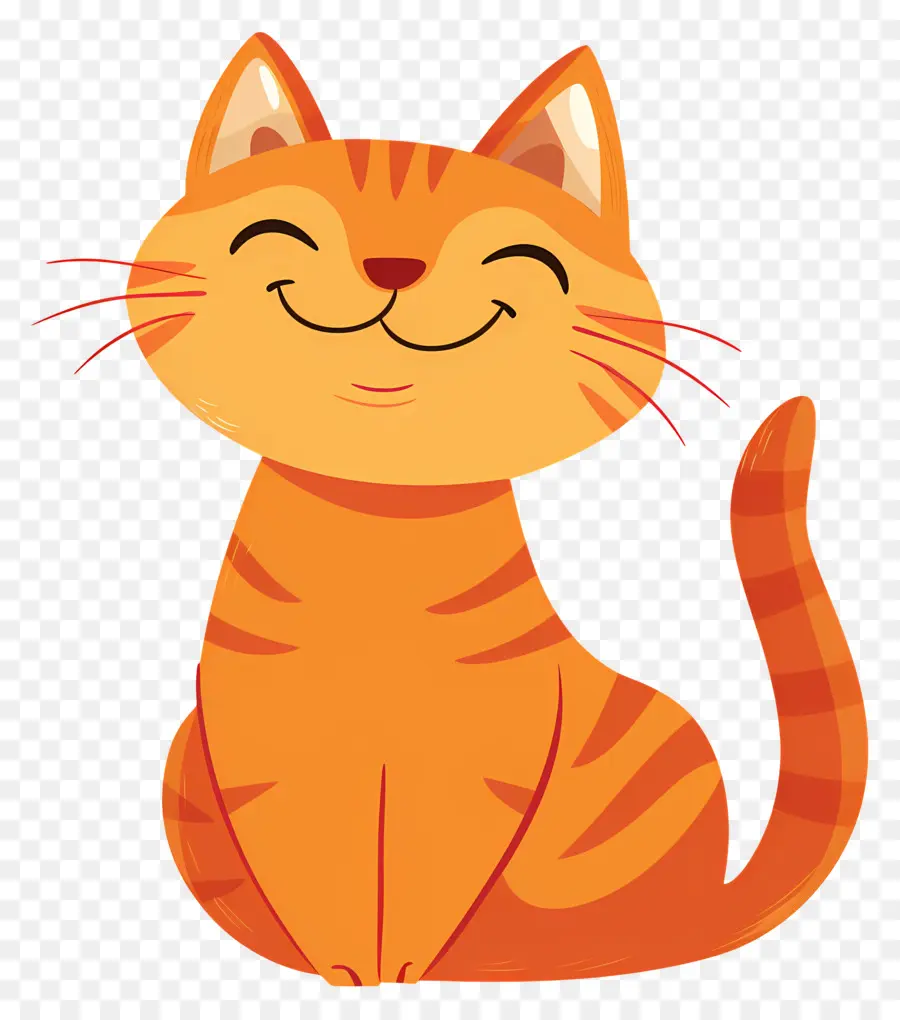 Happy Cat，Gato Dos Desenhos Animados PNG