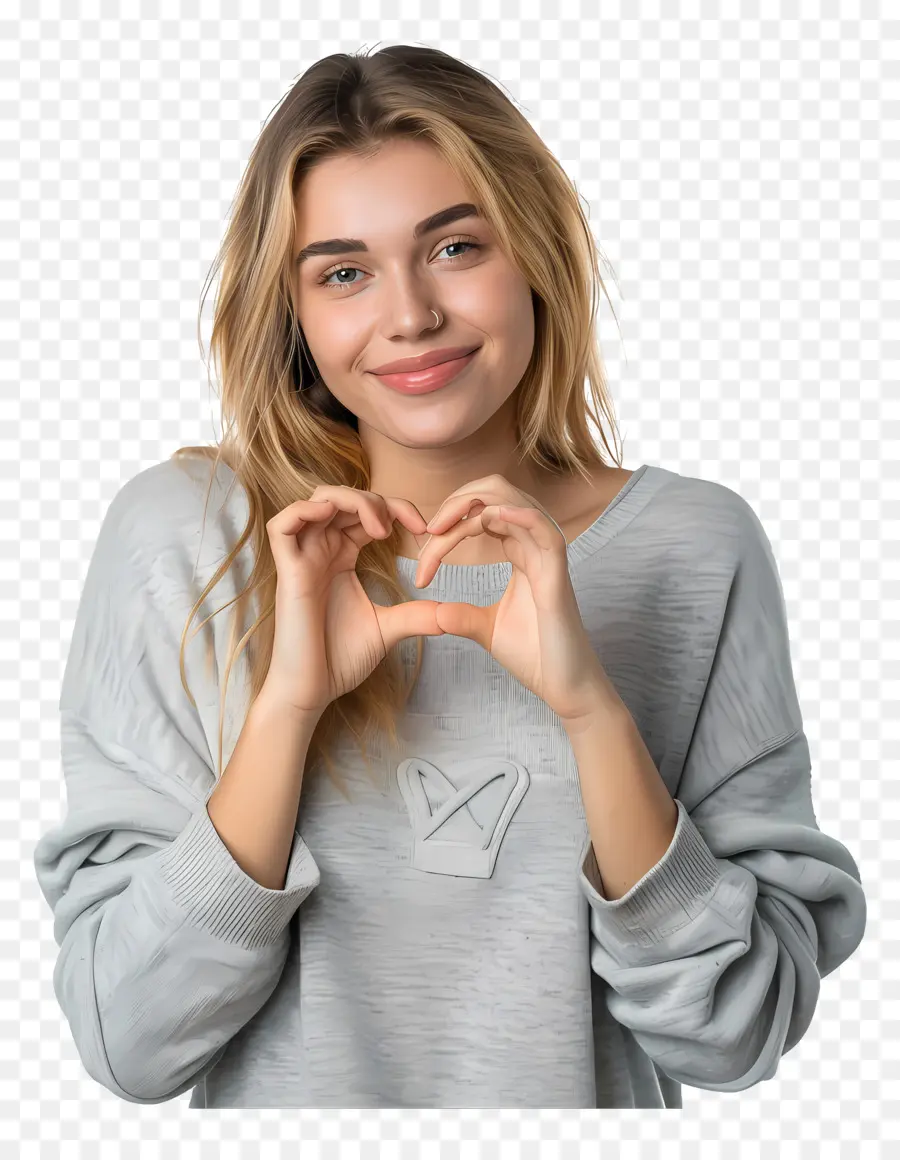 Coração，Amor Gesto PNG