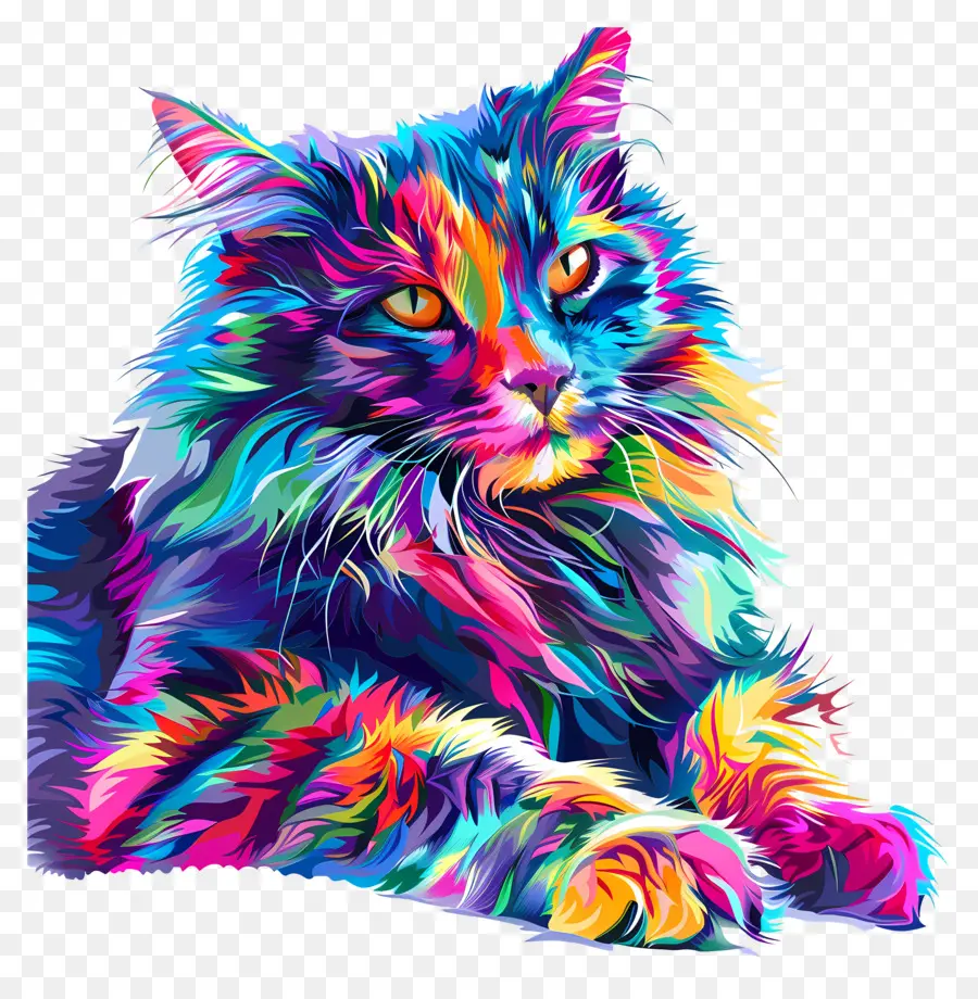 Gato，Colorido Gato PNG