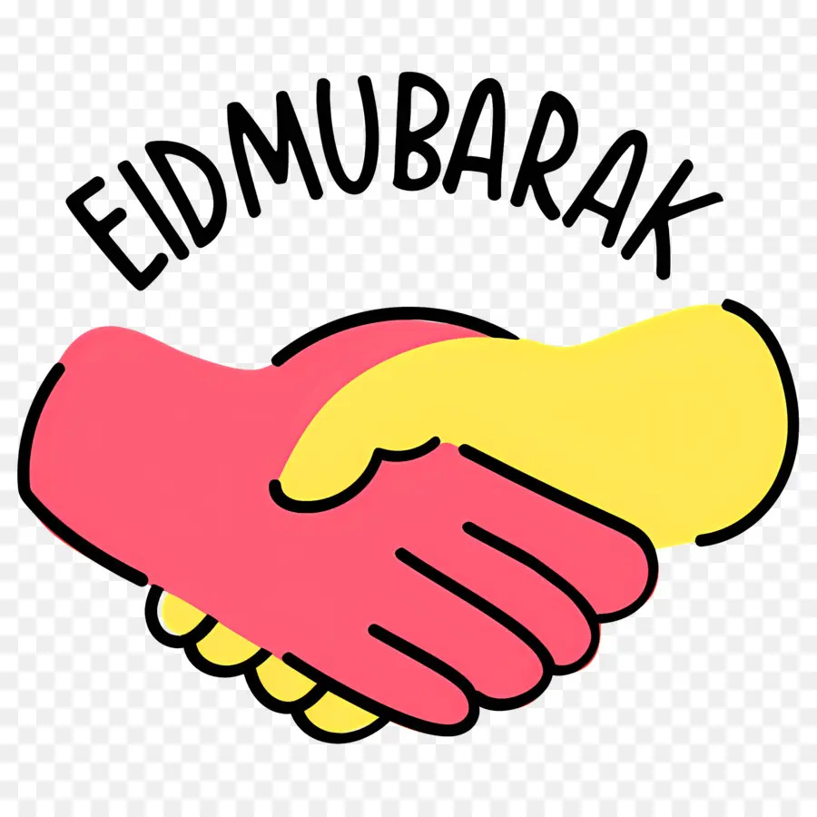 Eid Mubarak，Aperto De Mão PNG