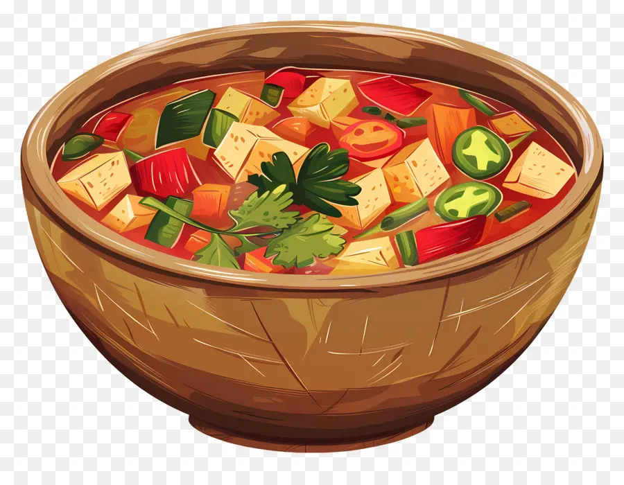 Sopa De Tacaca，Vegetais Ao Curry PNG