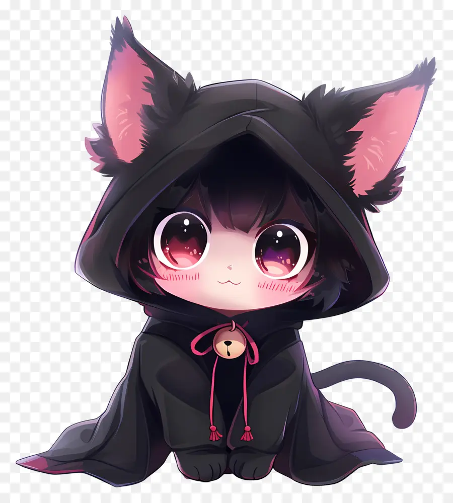 Kuromi，Gato Bonito PNG