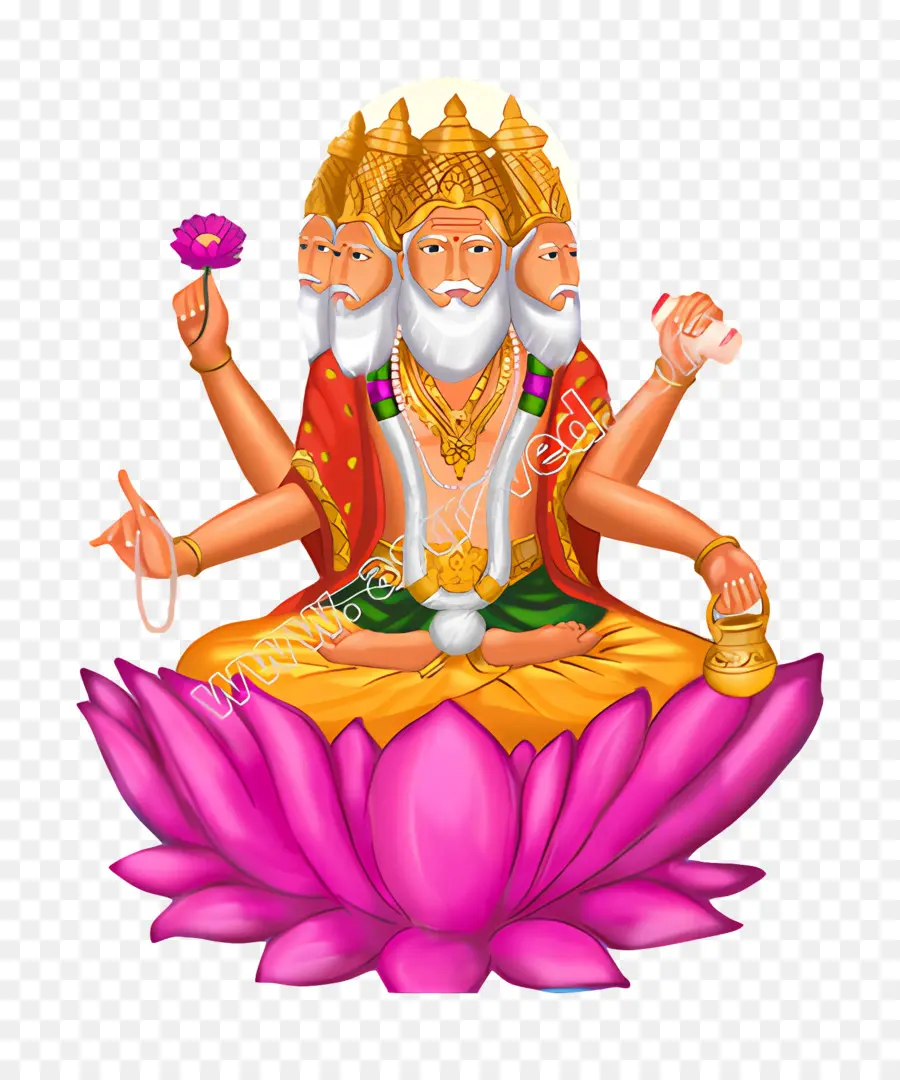 Senhor Brahma，Delidade Hindu Vishnu PNG