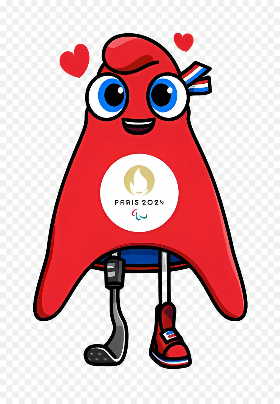 Paris 2024 Fryges，Personagem De Desenho Animado PNG