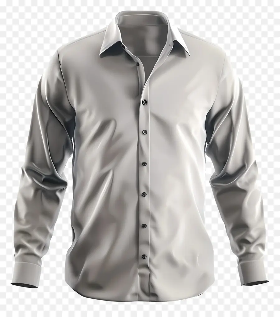 Camisa Formal，Camisa Cinza PNG