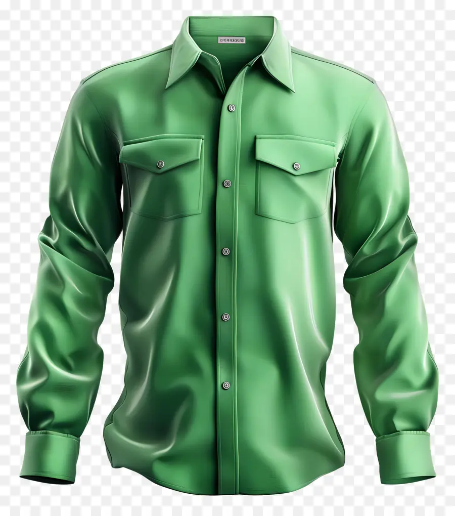 Camisa Formal，Camisa Verde PNG