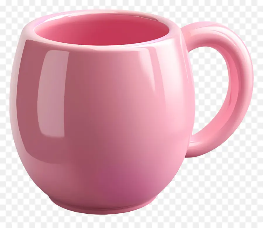 Caneca De Café，Caneca De Cerâmica Rosa PNG