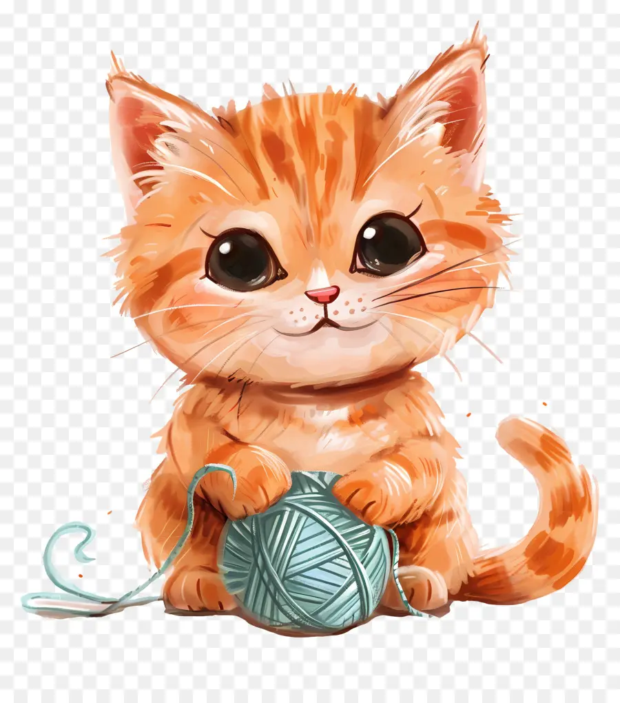 Ginger Cat，Gatinho Bonito PNG