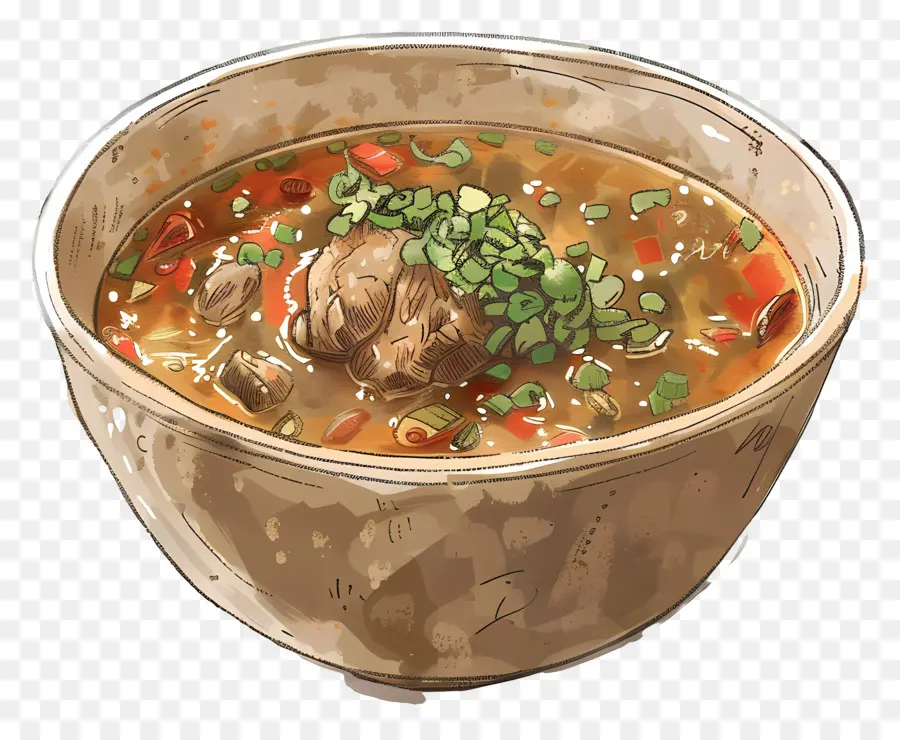 Sopa De Tacacá，Tigela De Sopa PNG