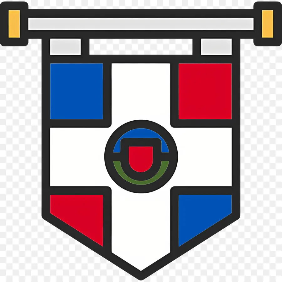Bandeira Da República Dominicana，Brasão De Armas PNG