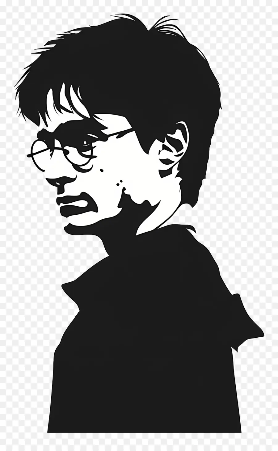 Silhueta De Harry Potter，Silhueta PNG