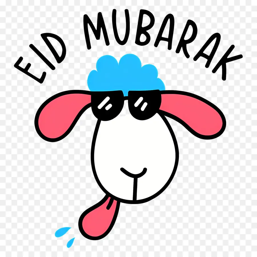 Eid Al Adha，Ovelha Eid Mubarak PNG