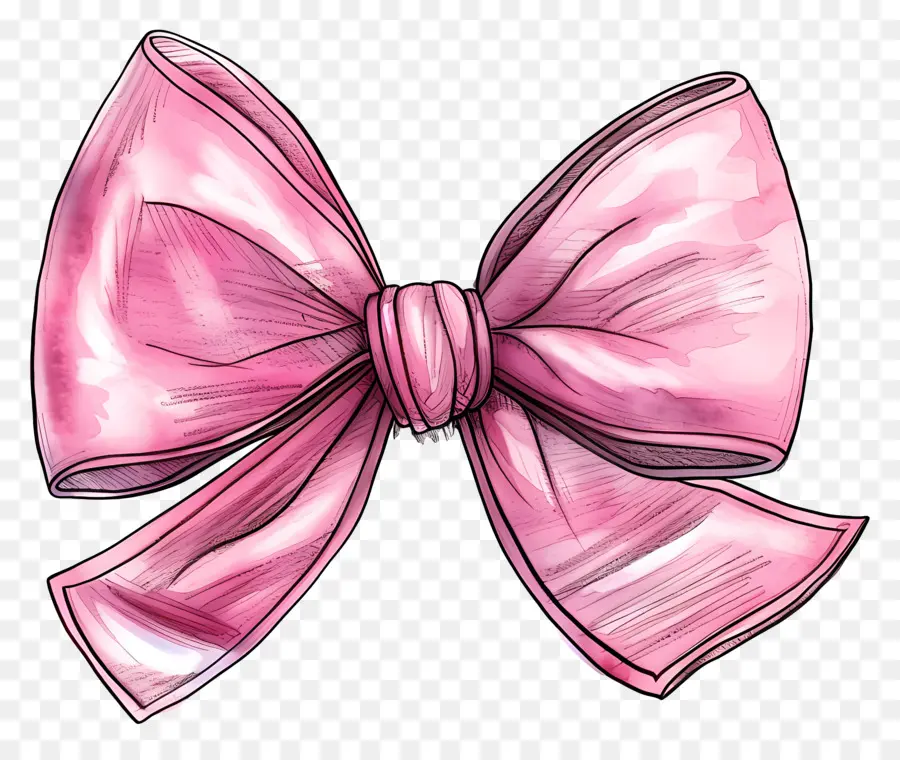 Laço Rosa，Pink Bow PNG