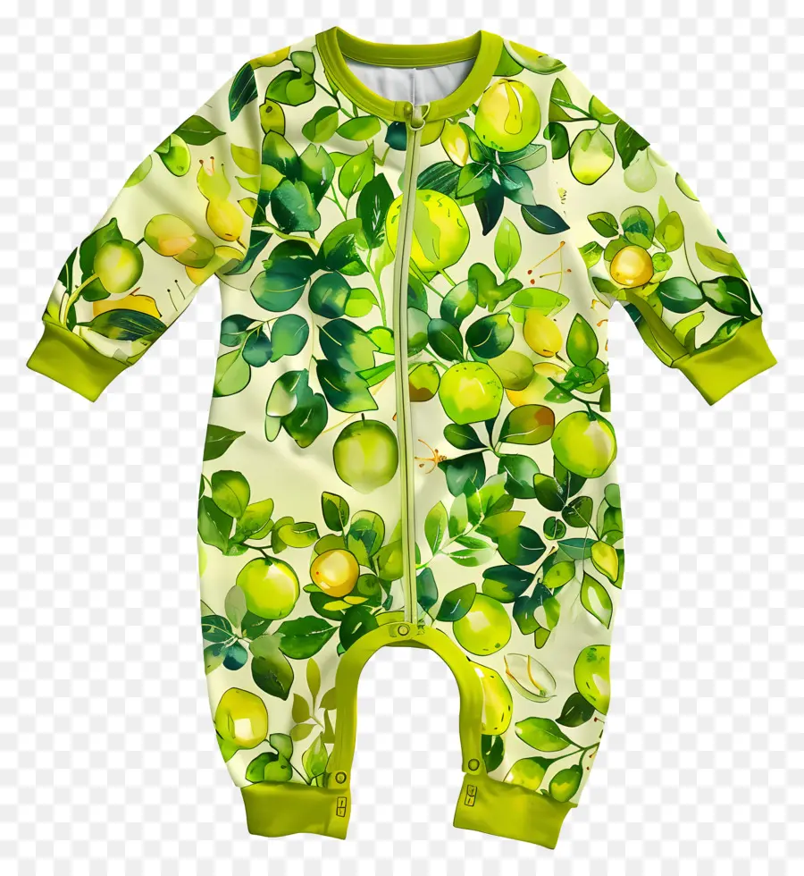 Romper Do Bebê，Macacão Verde PNG