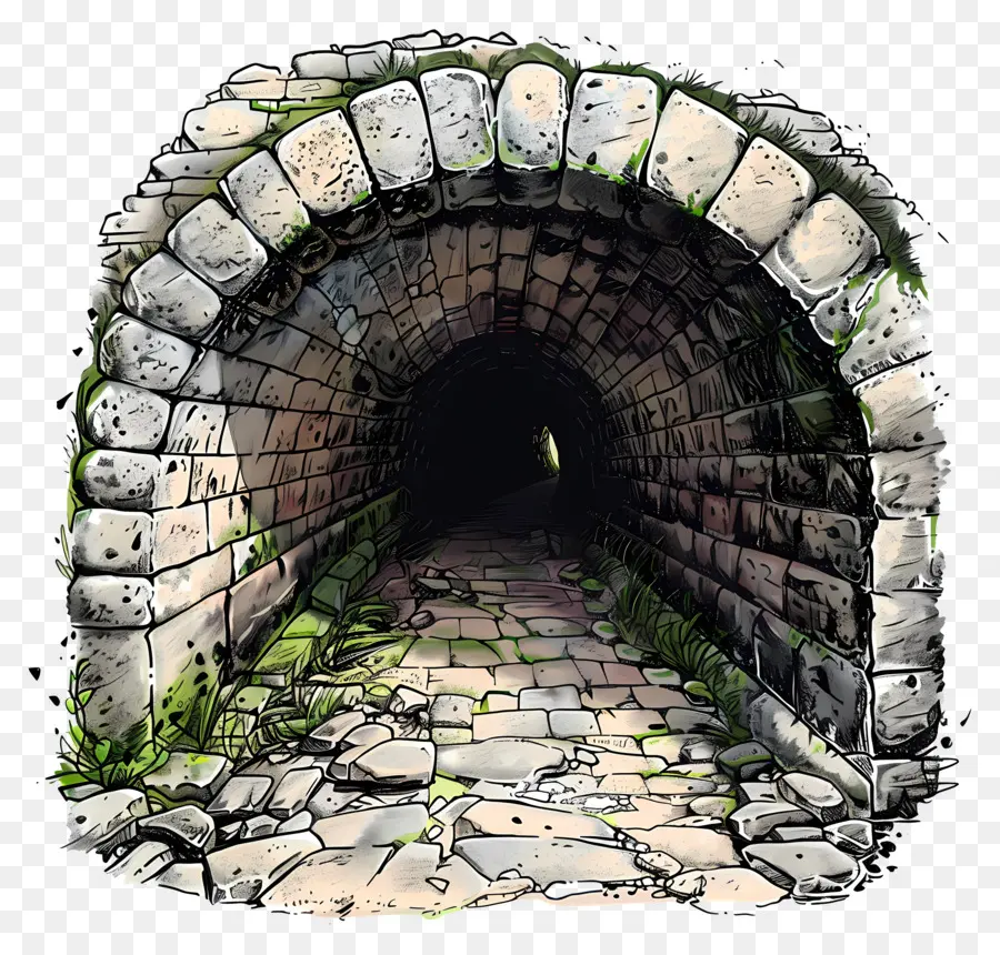 Túnel，Arco De Tijolos PNG