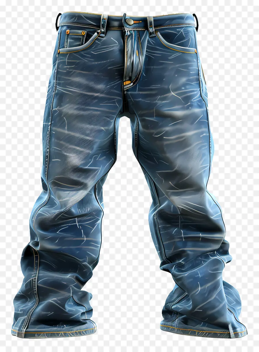 Calças Jeans，Jeans Desgastados PNG
