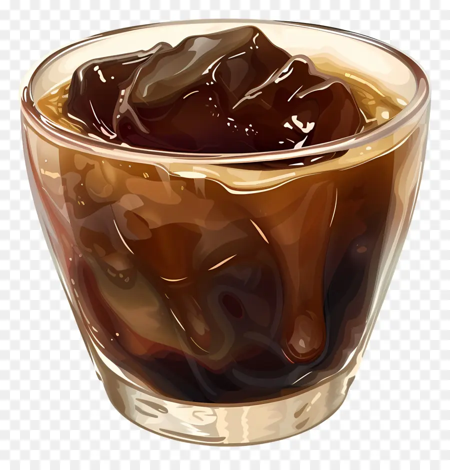 Café，Molho De Chocolate Escuro PNG