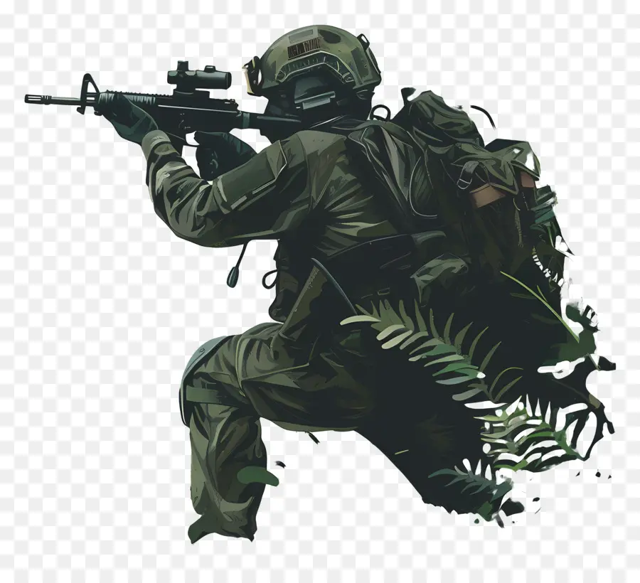 Soldado，Camuflagem Militar PNG