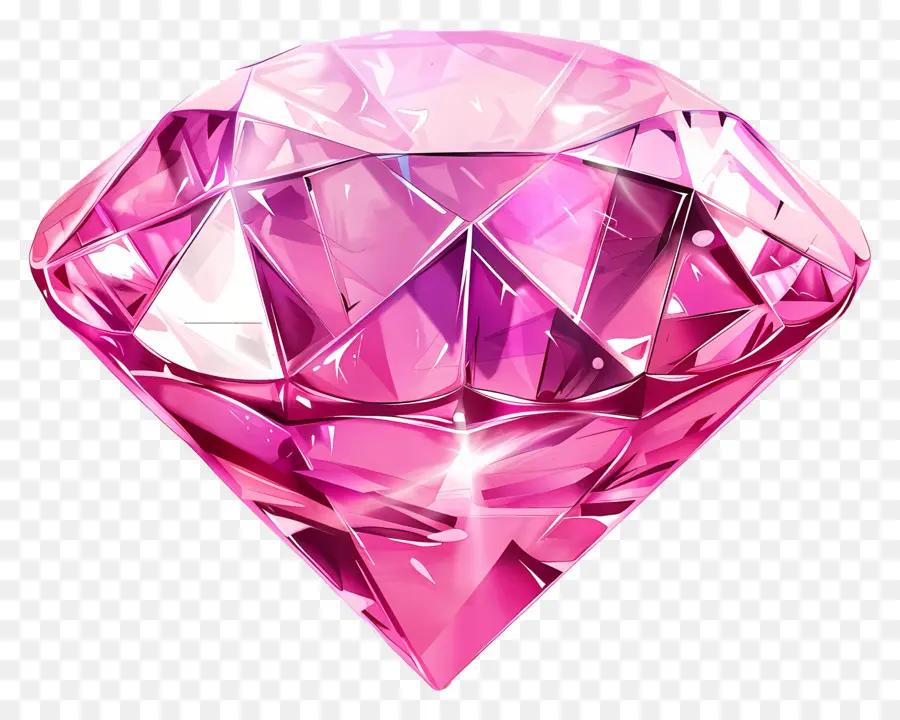 Diamante Cor De Rosa，Cintilante PNG