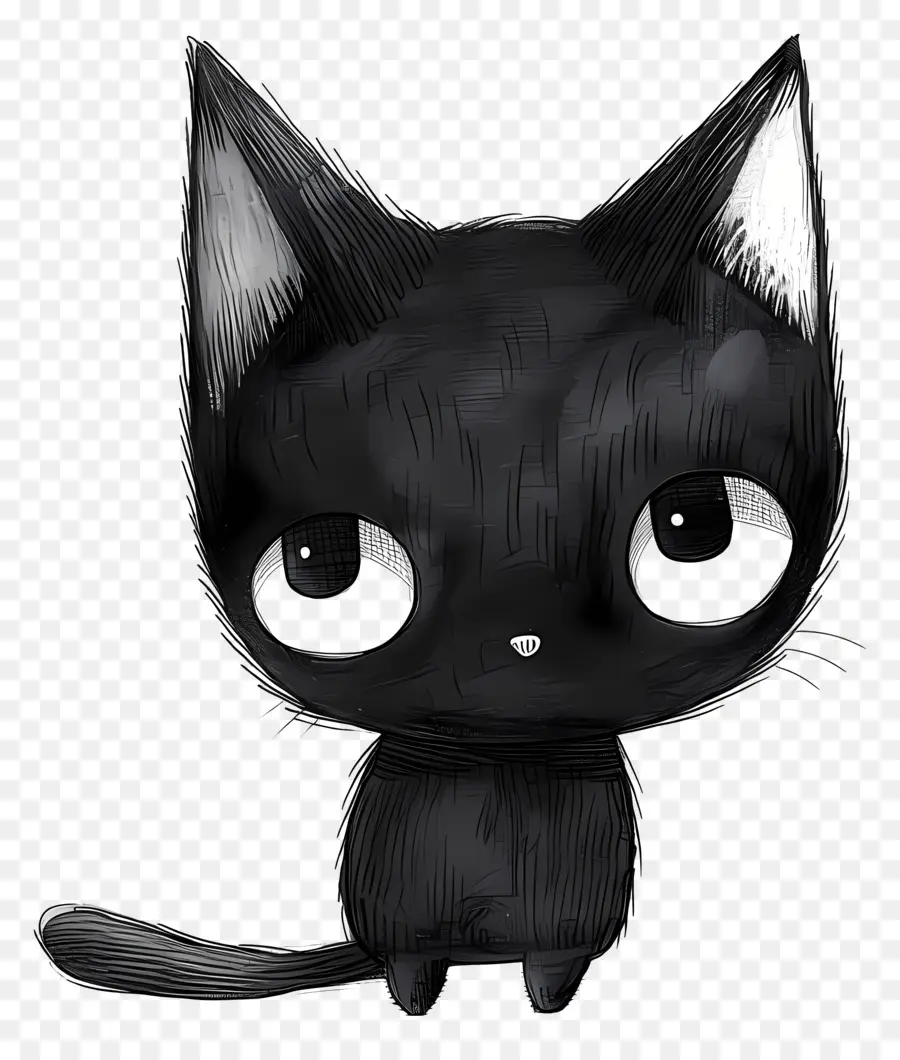 Kuromi，Gato Preto PNG