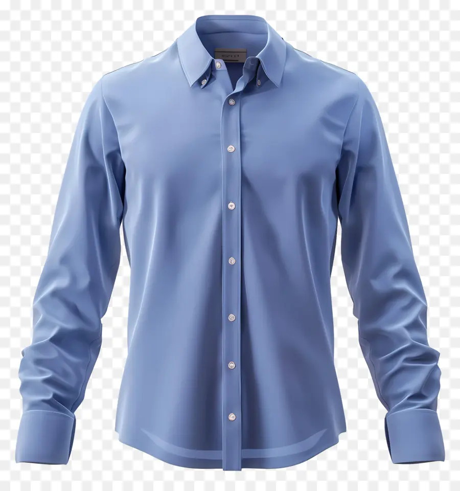 Camisa Formal，Camisa Azul PNG