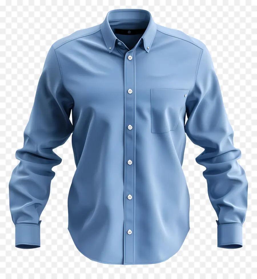 Camisa Formal，Camisa Azul Claro PNG