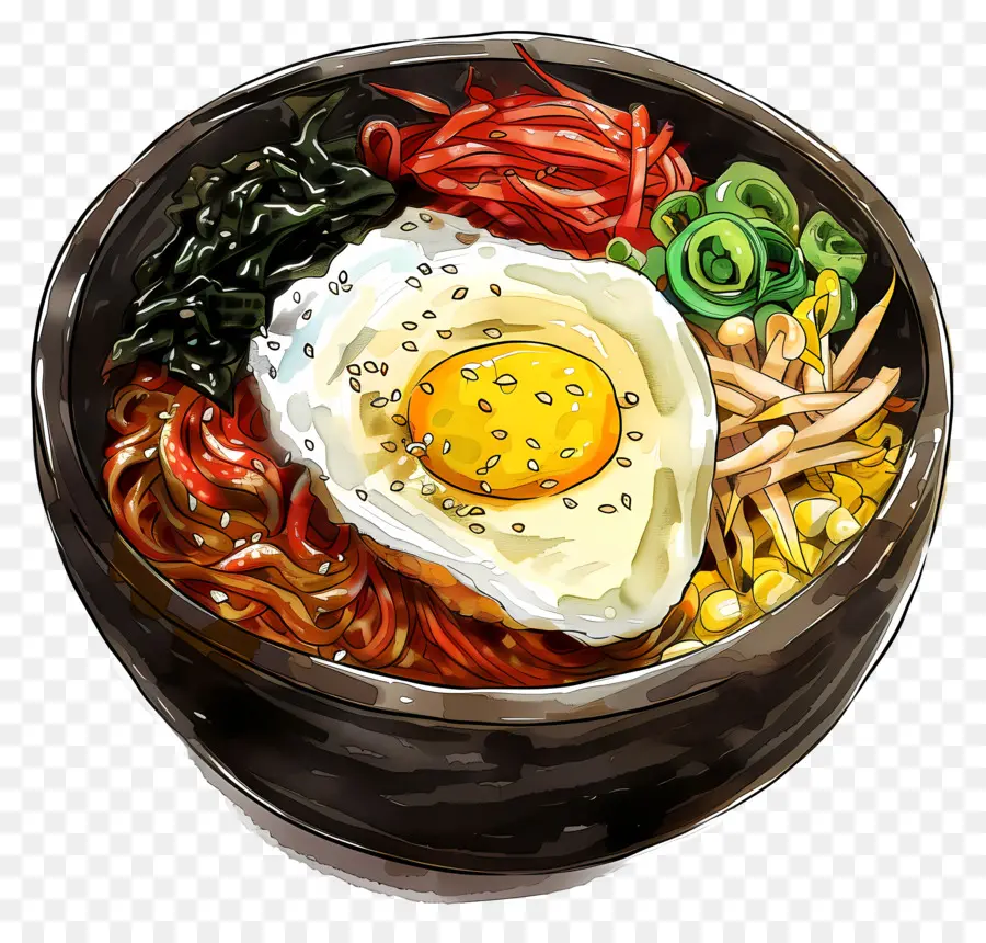 Bibimbap，Kimchi Jjigae PNG