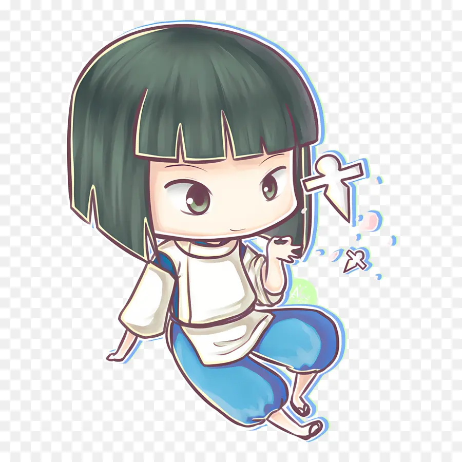 Estúdio Ghibli，Personagem Chibi PNG