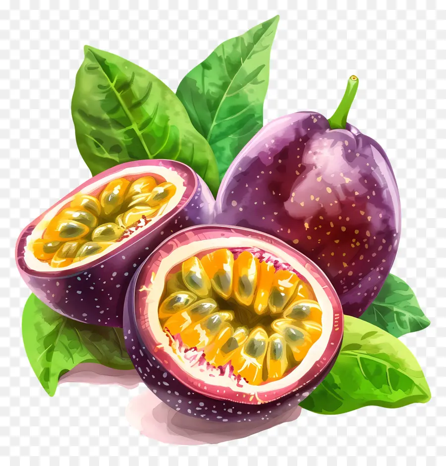 Maracujá，Frutas Tropicais PNG