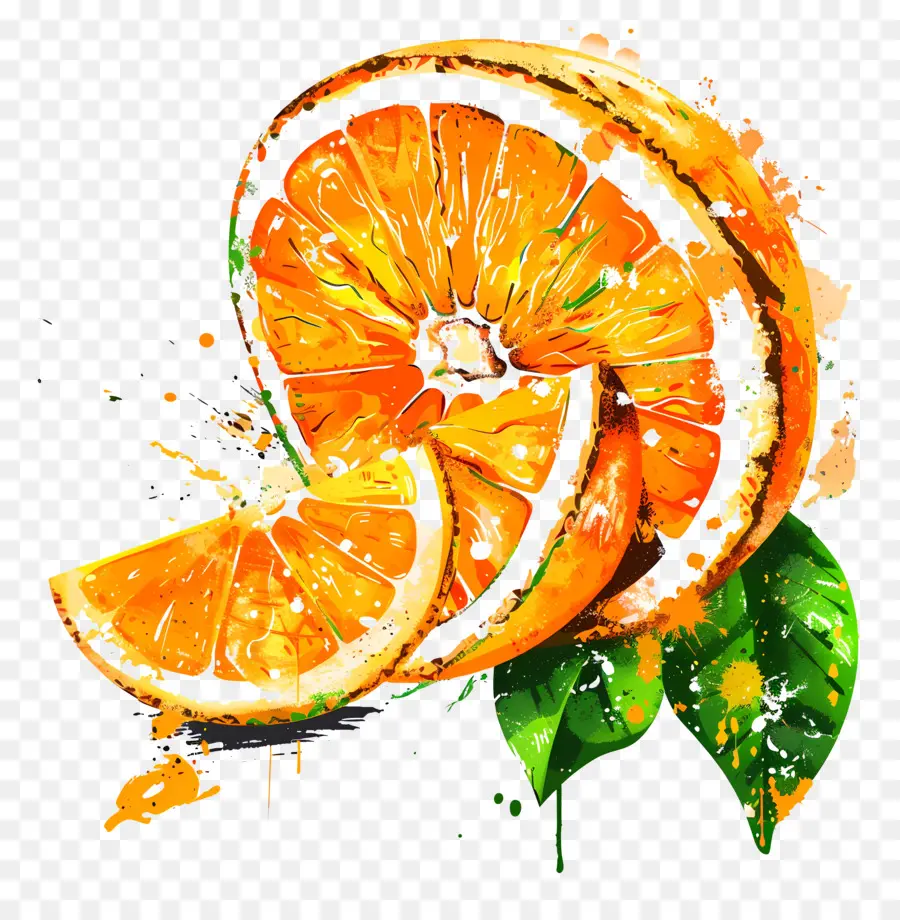 Fruta Laranja，Fatias De Laranja PNG