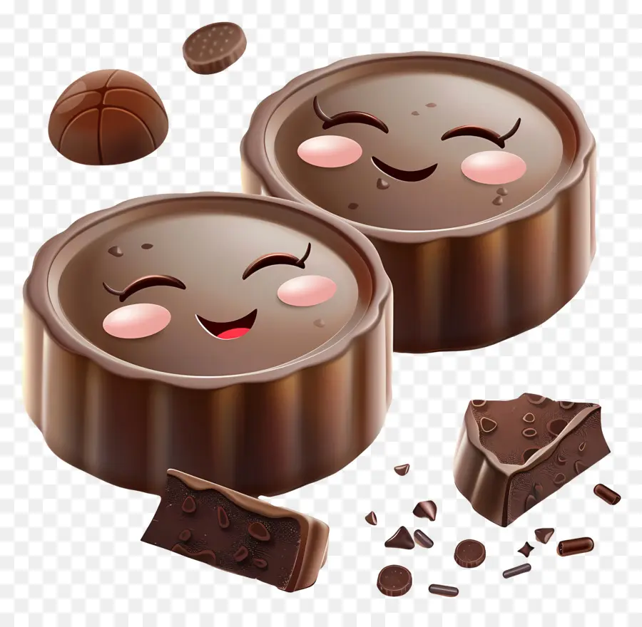 Sobremesa De Desenhos Animados 3d，Torta De Chocolate PNG