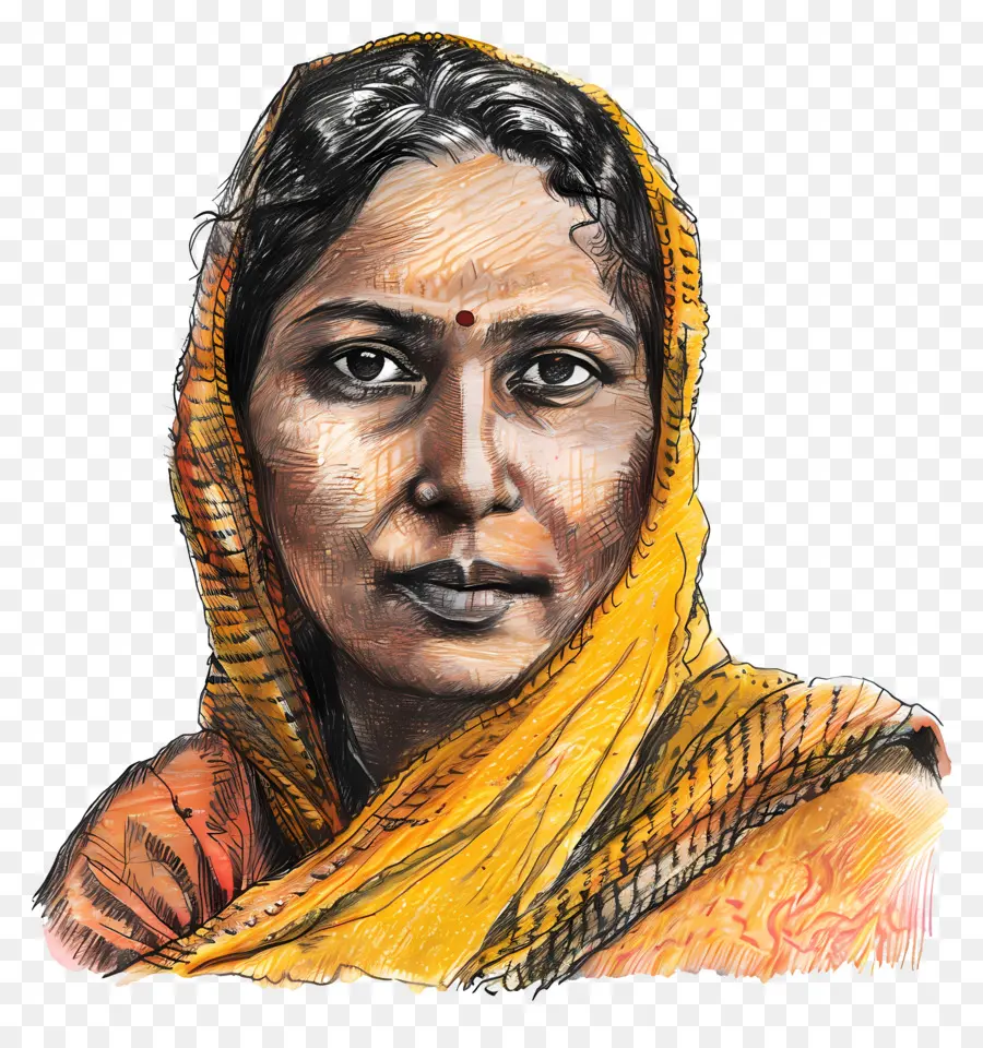 Savitribai Phule，Desenho A Lápis PNG