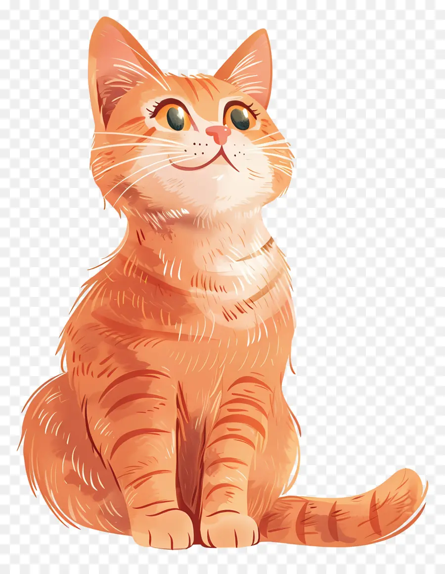 Ginger Cat，Gato Laranja PNG