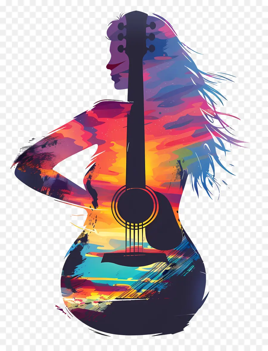 Mulher，Guitarra PNG