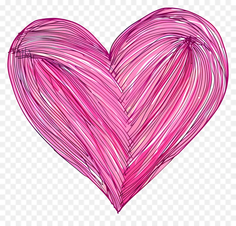 Coração De Rosa，Heart Drawing PNG