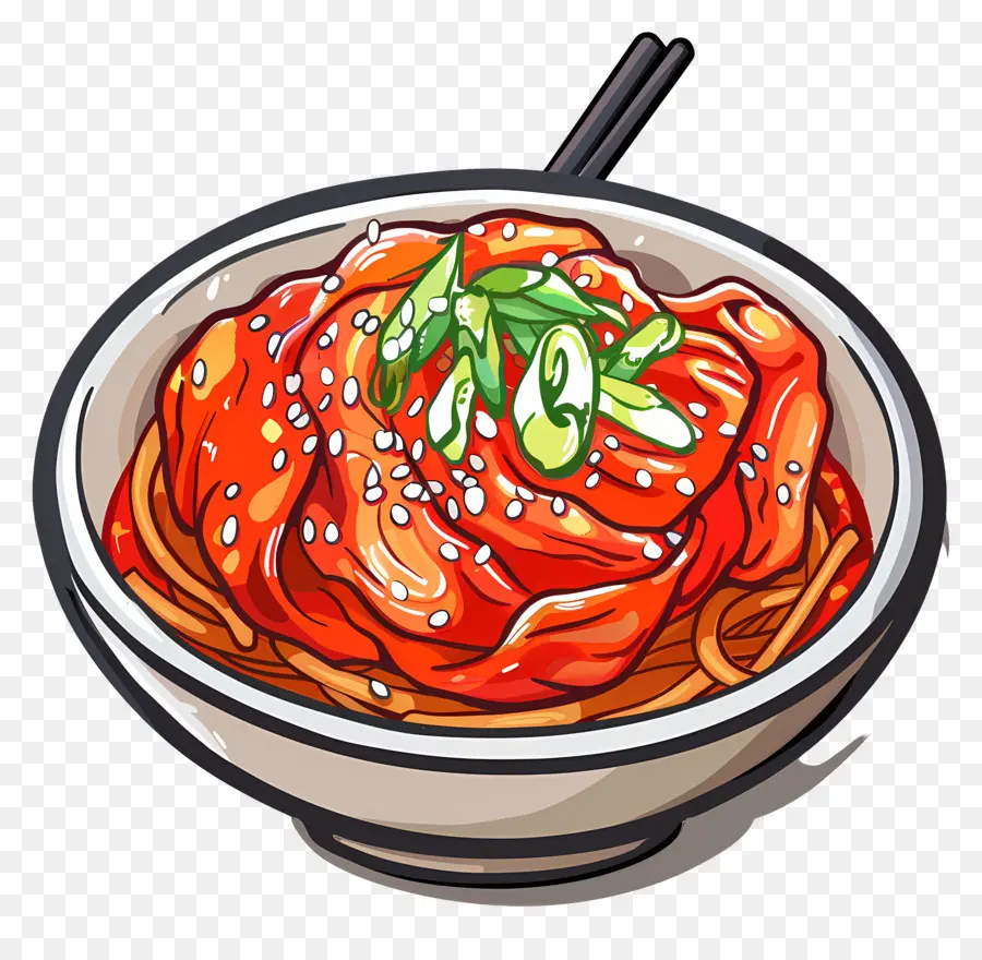 Kimchi，Quente E Azedo Sopa PNG