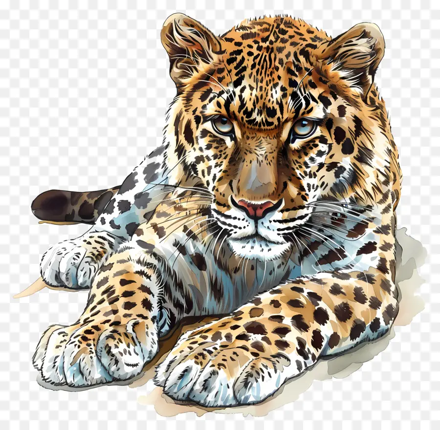 O Leopardo De Amur，Leopard PNG